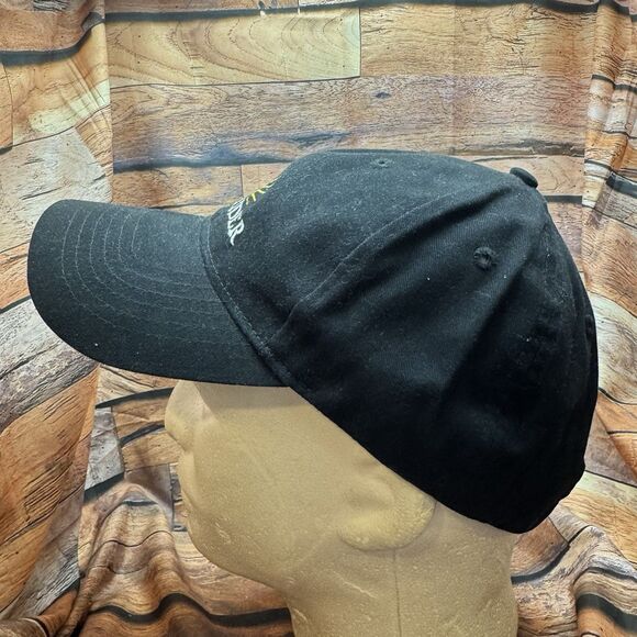 SAGE RIDER Hat Cap Black Adjustable Strapback Golf Sun Logo - Picture 4 of 7